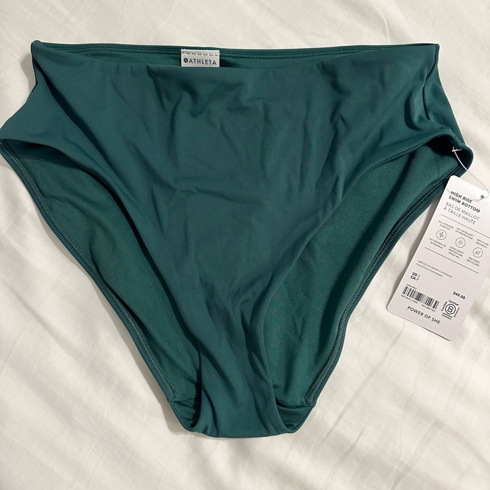 Athleta Women's trillium High rise swim bottom